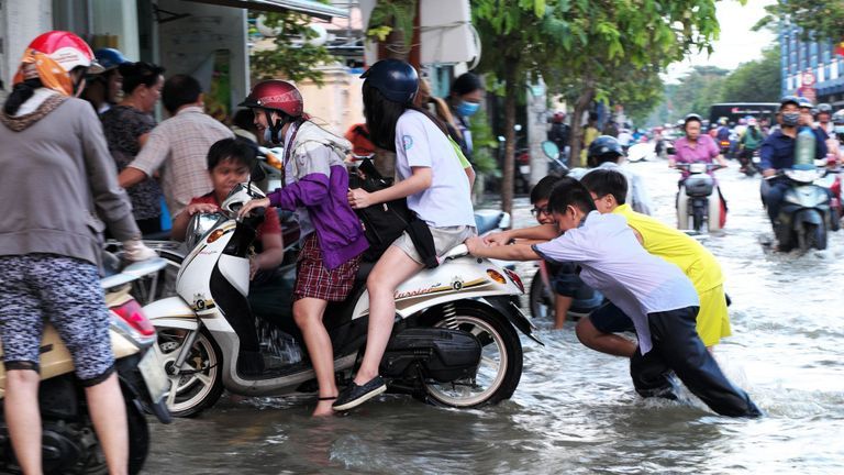 Ho Chi Minh City is currently sinking at a rate of 16.2mm. | Source: Shutterstock