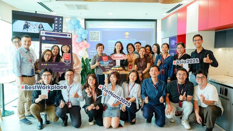 Takeda Việt Nam được công nhận “Nơi làm việc tốt nhất châu Á” năm 2025