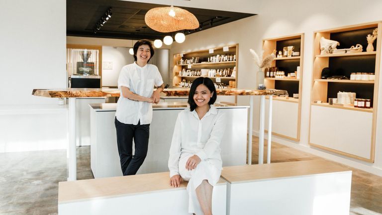 Amy Truong and Lani Gobaleza (seated), founders of PARU Tea Bar, are on a mission to spread the art of tea to a coffee-dominated American society. | Source: Studio Luniste
