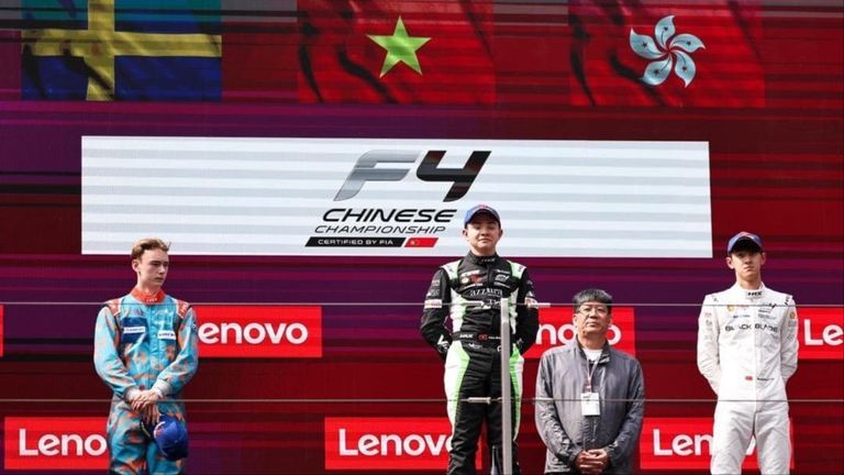 Alex Sawer Hoang Dat (center) is set to make history as he joins KIC Evans GP in the 2024 Formula Three FRECA (F3) championship. | Source: Facebook