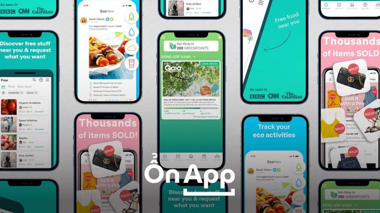Ứng dụng sống xanh: GreenPoints, Flyp, Olio, EcoHero.