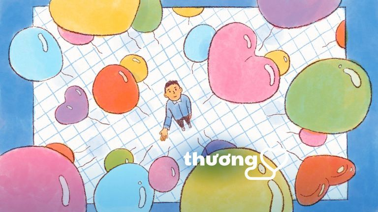 Nếu mỗi quả bóng bay là một mối bận tâm trong lòng, bạn muốn thả quả nào đi trước? | Nguồn: Trà Nhữ @averagetea_ cho Vietcetera.