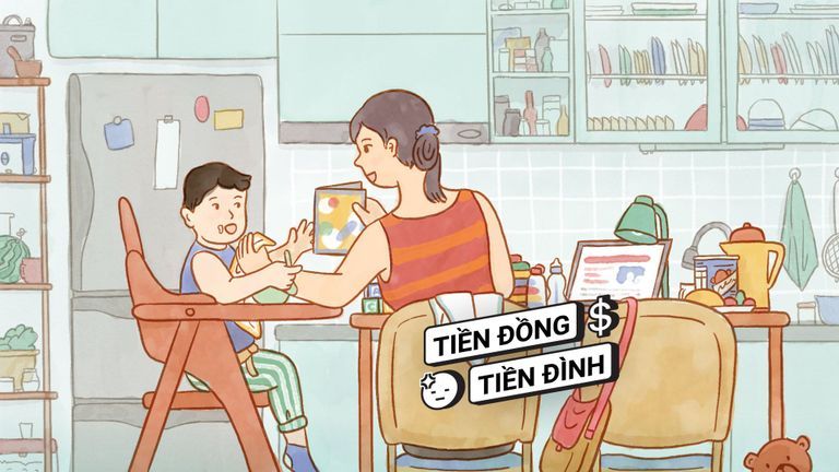 Quyết định trở thành cha mẹ đơn thân là một sự thay đổi rất lớn, đi kèm các cú sốc về tinh thần, và tài chính. | Trà Nhữ @averagetea_ cho Vietcetera.