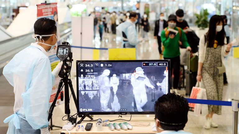 COVID procedures are taken seriously at airports as countries start to allow inbound and outbound flights. | Source: Shutterstock