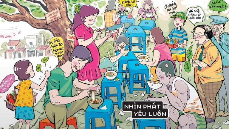 Tranh trong tác phẩm "Lê la quà vặt" (2017) | NXB Trẻ