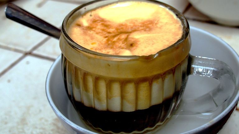 Classic egg coffee